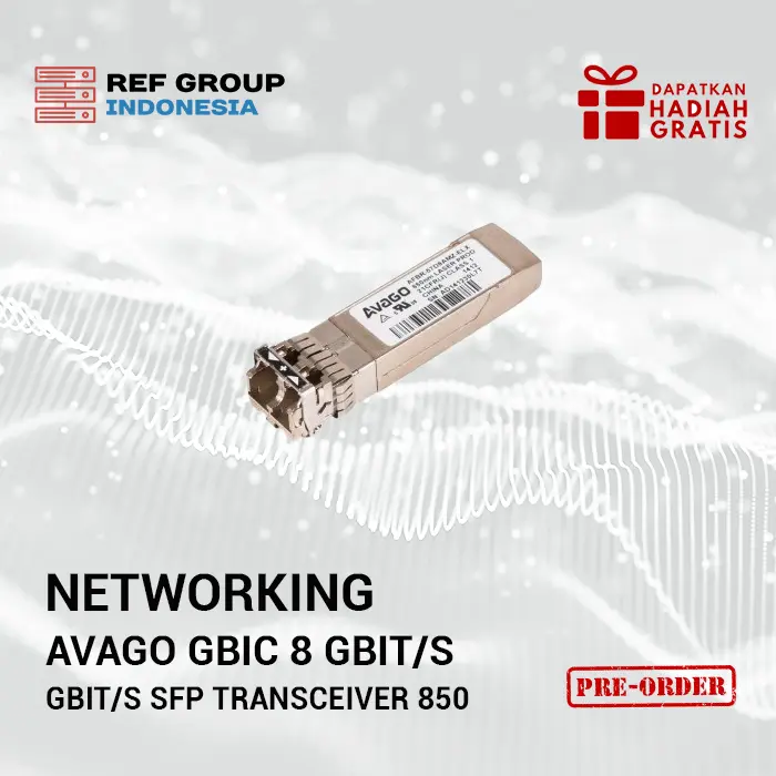 Picture_Networking_199 Avago GBIC 8 Gbit/s SFP Transceiver 850 nm 21CFR(J)Class 1 AEBR-57D9AMZ-ELX - Image 1
