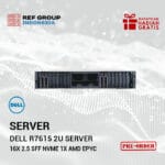 Dell R7615 2U Server 16x 2,5" SFF NVMe 1x AMD EPYC Gen4 DDR5 ECC Raid 2x PSU +NEW+