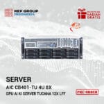 AIC CB401-TU 4U 8x GPU AI KI Server Tucana 12x LFF 8x SAS 4x NVMe 2x Intel XEON Scalable Gen3 LGA4189 +NEW+