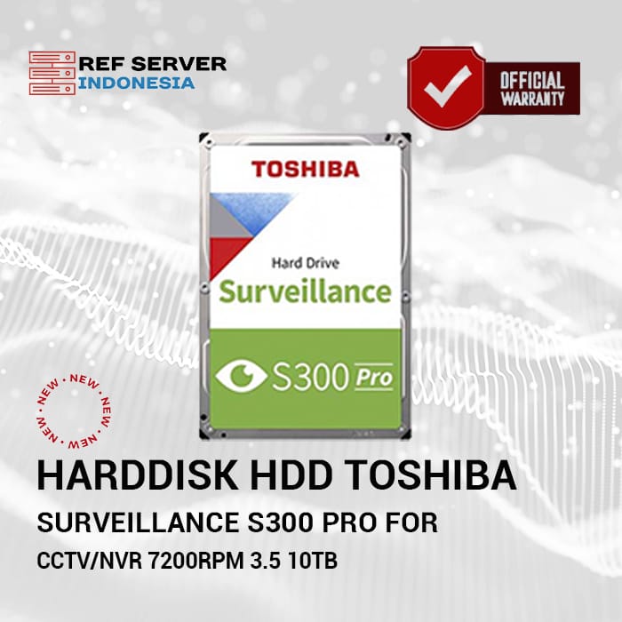 Toshiba Festplatte S300 Pro HDD MD10ADA10TV, 3,5 Zoll, Intern
