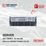 AIC CB401-TU 4U 8x GPU AI KI Server Tucana 12x LFF 8x SAS 4x NVMe 2x Intel XEON Scalable Gen3 LGA4189 +NEW+ - Image 3