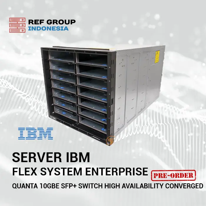 IBM Flex System Enterprise Blade Center Server Chassis 8721 14-Bay 6x 2500W PSU 2x CMM Management 10x FAN -CTO- - Image 2