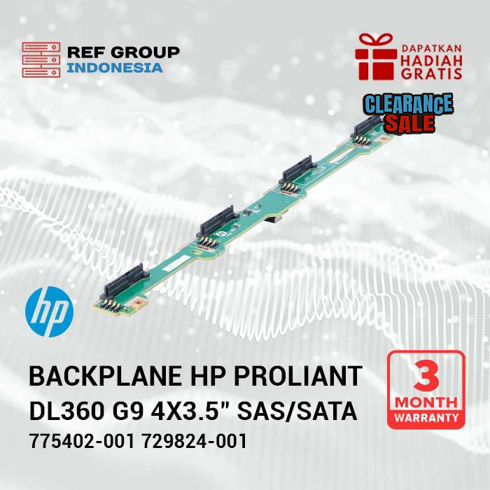 002_component_clearance_sell.webp Backplane HP ProLiant DL360 G9 4x3.5" SAS/SATA 775402-001 729824-001 - Image 1