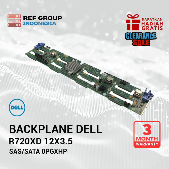 PGXHP DELL BACKPLANE HDD 12 BAY 3.5 LFF SAS FOR R720 R720XD G12 0PGXHP