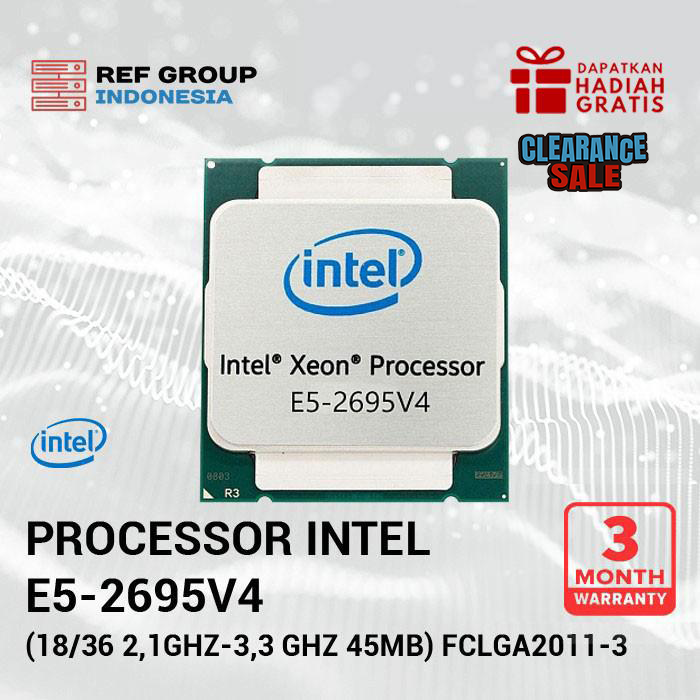 012_component_clearance_sell.webp e5-2695v4 Intel server processor CPU e5-2695 v4 (18/36 2,1Ghz-3,3GHz) SR2J1 - Image 1