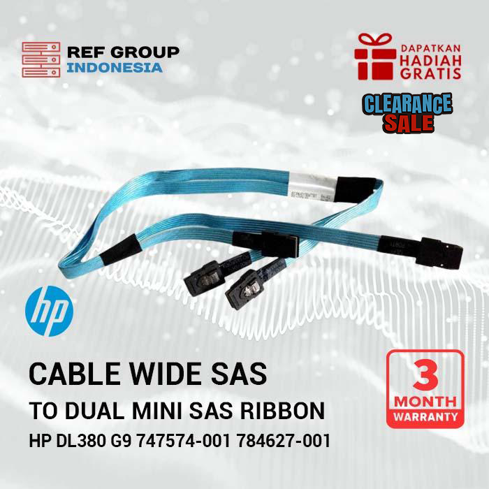 022_component_clearance_sell.webp Cable Wide SAS to Dual Mini SAS Ribbon HP DL380 G9 747574-001 784627-001 - Image 1