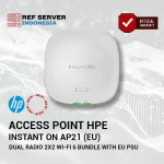 Access Point HPE Networking Instant On AP21 (EU) Dual Radio 2x2 Wi-Fi 6 Access Point Bundle with EU PSU PN: S1T14A - Image 2
