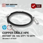 Direct Attach Copper Cable HPE Networking Instant On 10G SFP+ to SFP+ 3m Direct Attach Copper Cable PN: R9D20A - Image 2