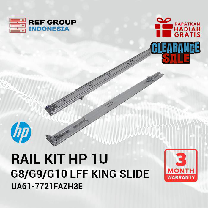 01021450.webp Rail kit HP 1U G8/G9/G10 LFF King Slide UA61-7721FAZH3E - Image 1