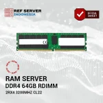 RAM Server Memory MICRON DDR4 RDIMM 64GB 2Rx4 3200 CL22 (16Gbit) - Image 2