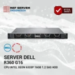 Server Dell Power Edge R360 G16 Rackmount 1U SIngle Socket R360 G16 CPU Intel Xeon 6333P RAM 16GB HDD 1.2 SAS - Image 2