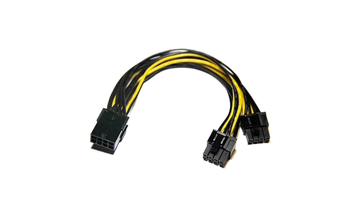 01021714.webp Cable adapter PCIe 8PINX2 Female to 8PIN EPS12V CPU Male - Image 1